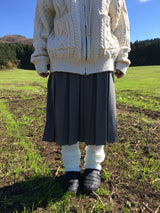 Heart knit zip-up