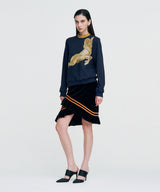 Double Rib Sweatshirt - Dall Sheep _ NAVY