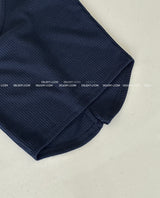 shoulder unbalanced ribbed cardigan