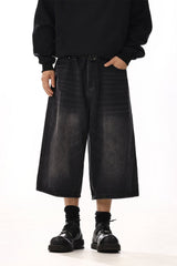 Vintage Black Cropped Shorts