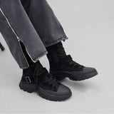 Ned Buckle Suede Middle Boots