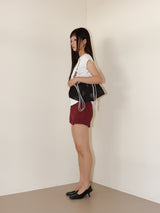 STRIPE JERSEY SHORTS (RED)