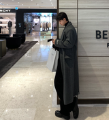  Divine Dart Maxi Overfit Wool Coat