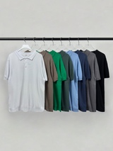 Summer Cool Plain Collar Short Sleeve Overfit Knit 8COLOR