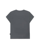 Pixel Fairy Graphic Cap Sleeve T-shirt - STEEL GRAY