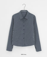 Rammi Check Crop Shirt