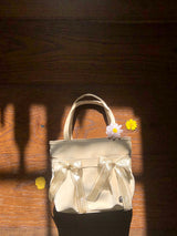 Mini easy ribbon bag_sand beige