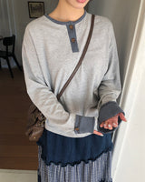 Mion Stripe Point Long Sleeve T-Shirt