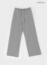 [B-BASIC] Summer Stripe Wide Banded Pants