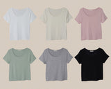 ソフトモダールベーシック半袖Tシャツ (6color)