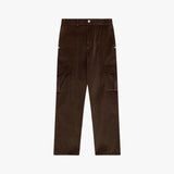 Strangerリラックスフィットヴェルベットカーゴパンツ(Brown)