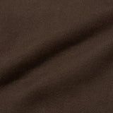 Finger Logo Applique Crop Zip-Up (Brown)