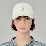 VA Big Stud Ball Cap / Cream