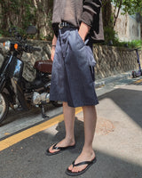 ダンズワンタックワイドバミューダパンツ