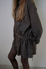 Sandy check onepiece_brown