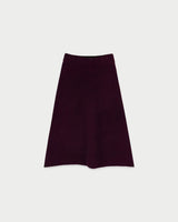 Skin knit skirt_grape