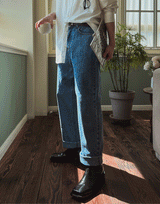 Logan Basic Wide Denim Pants