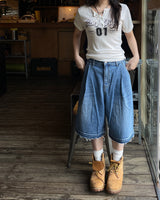 ビンテージテンスナップリブTシャツ