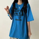 リブレタリングボクシーフィット半袖Tシャツ