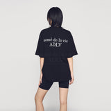 24FW ウェーブヘアカットハグガールベビーフェイス半袖Tシャツ (OVERSEAS EXCLUSIVE) ブラック