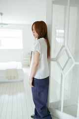 pin shirring puff half blouse(2colors)