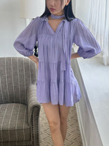 Grape scarf dress