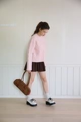 SNUGGY CABLE WOOL SWEATER (3 COLORS)