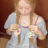star button scrunchie green
