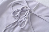 Liora Ribbon Cutout Tee