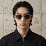 Sheer Geometric Sunglasses