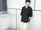 [DOJINOI] LINEN WIDE PANTS OATMEAL