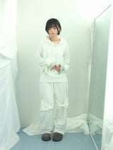 Double ribbon knee-point pants