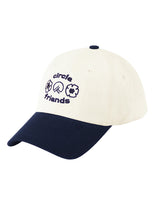 Circle Friends cap - Ivory Navy