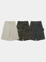 Carpenter capri cotton pants 3color