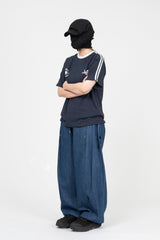 ポートスナップデニムバルーンパンツ