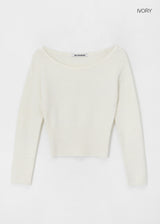 [MADE] Mondrin Alpaca Off-Shoulder Knitwear