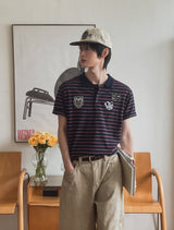 リクル96ストライプカラー半袖Tシャツ