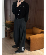 [ESSENTIAL LINE] Round neck basic cardigan(2color)