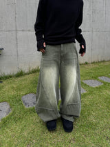モヘアバラクラバフードニット3C
