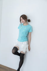 ナポレオン ボタン Tシャツ(mint)