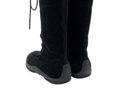 Suede lace-up boxing shoes