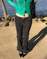 More Belted Low Bootcut Pants