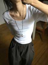 Shady Basic Round Three Quarter Tee
