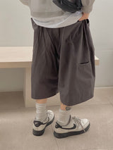 Pintuck Twill Bermuda Pants 3C