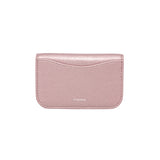 Heart Lock Compact Card Wallet Rose gold