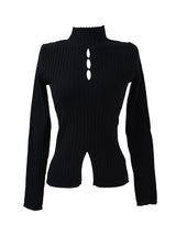 three slit ribbed knit