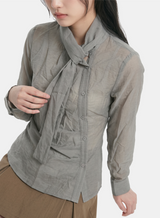 Noelle Draped Tie Blouse
