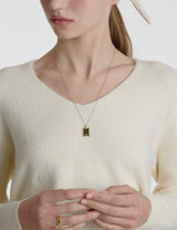 25FW★ Volume Square H BAR Necklace L
