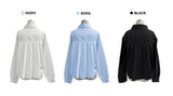 バックプリーツクラシック長袖シャツ (3 colors)