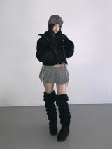 cable wool pumkin shorts(3 color) 